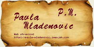Pavla Mladenović vizit kartica